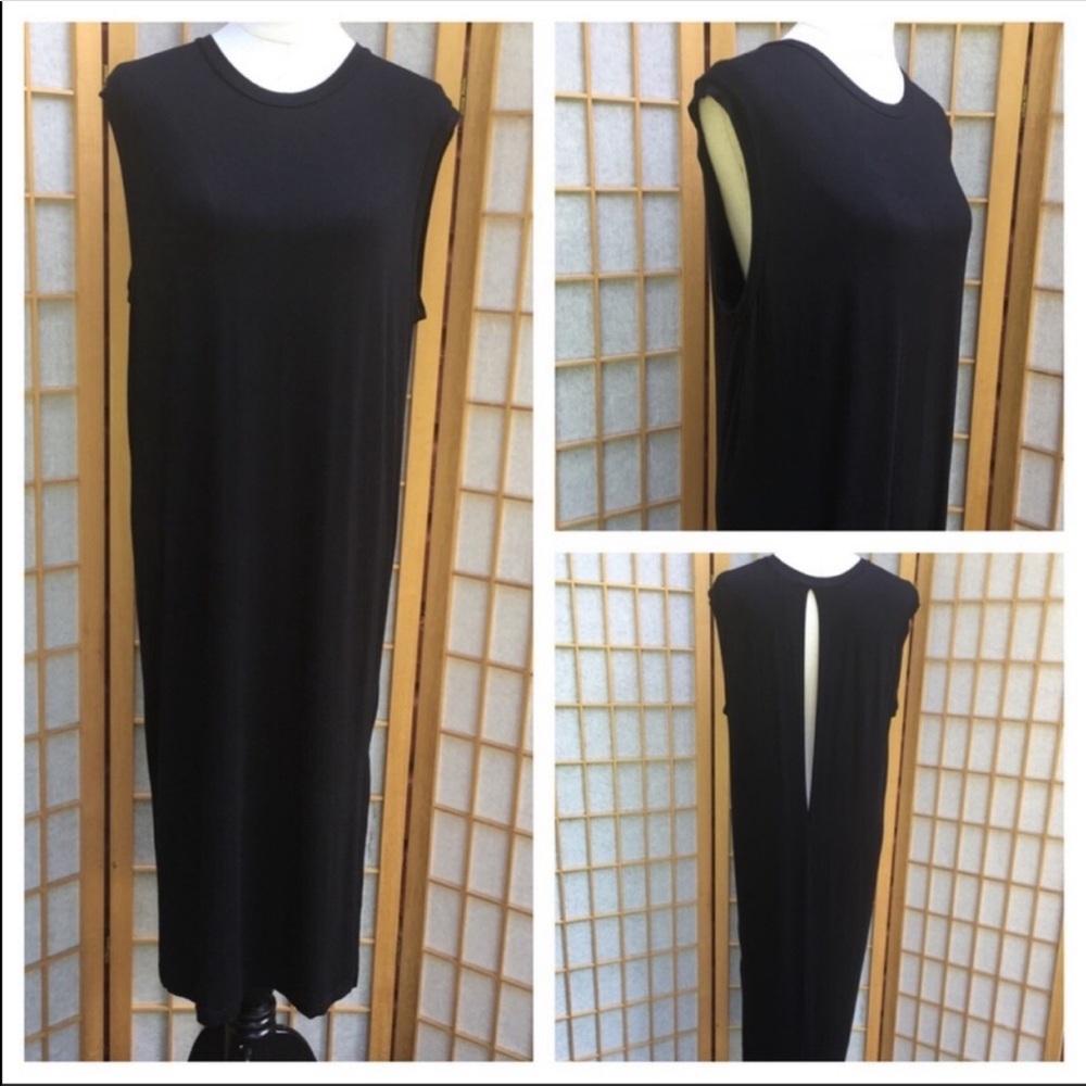 Silence & Noise Black Knit Maxi Dress SZ S
